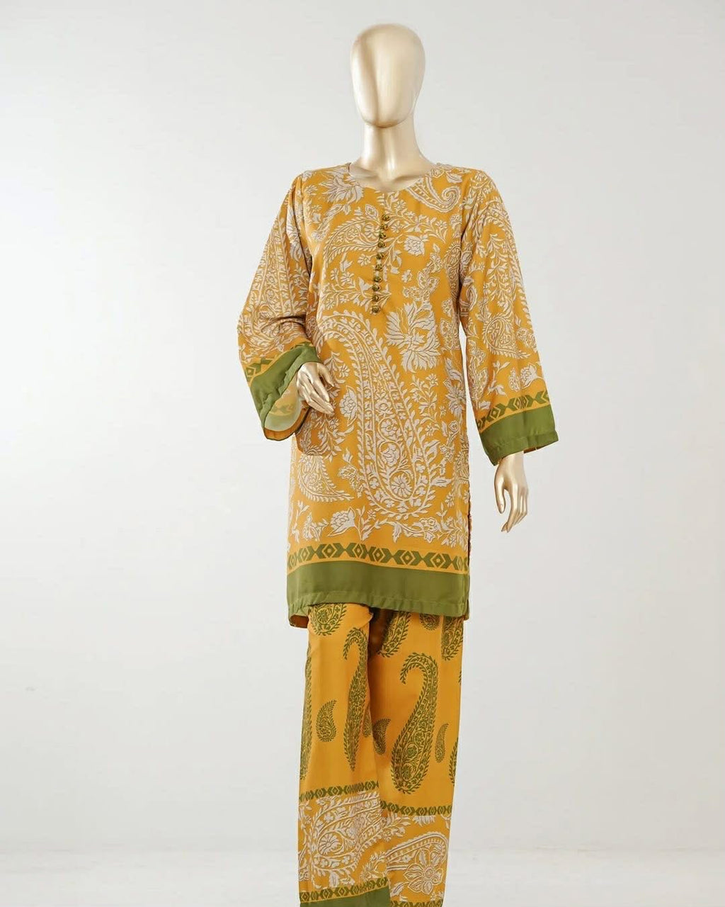 Printed Lawn stitched Suit by Amna Khatija