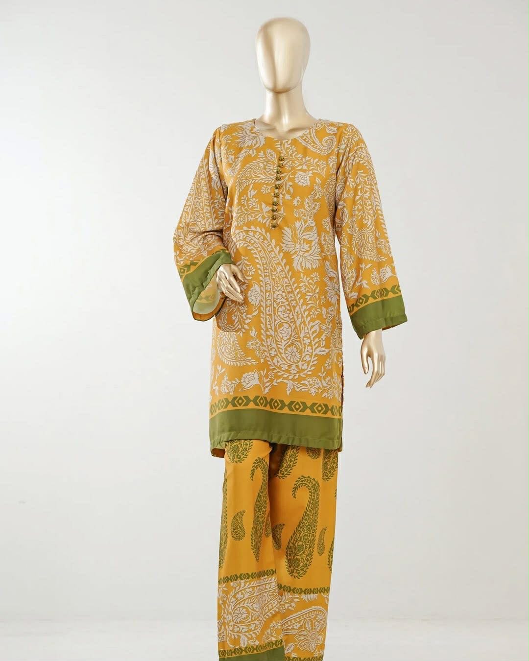 Printed Lawn stitched Suit by Amna Khatija
