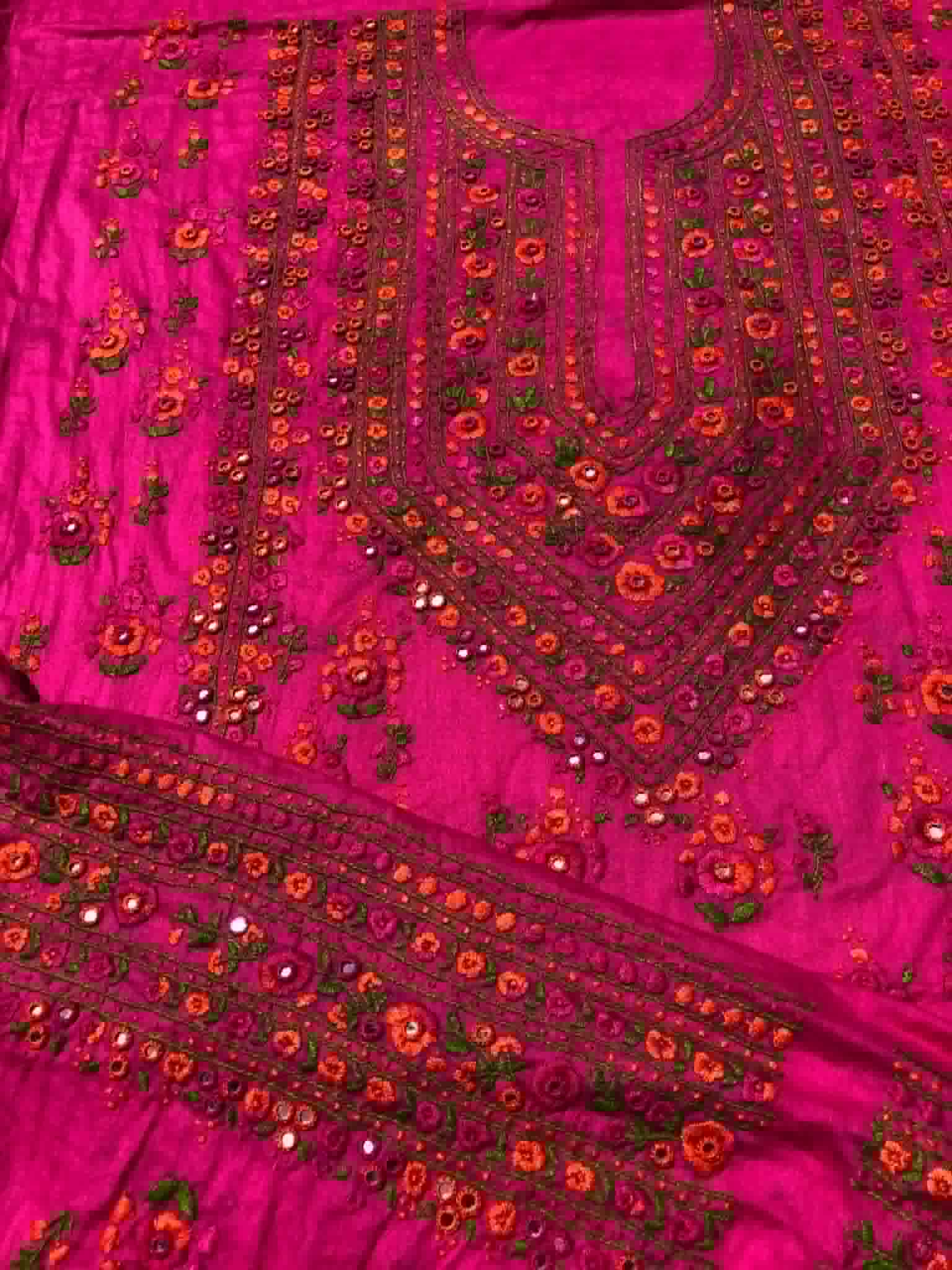 Multani Handmade 3 piece Unstitched Suit
