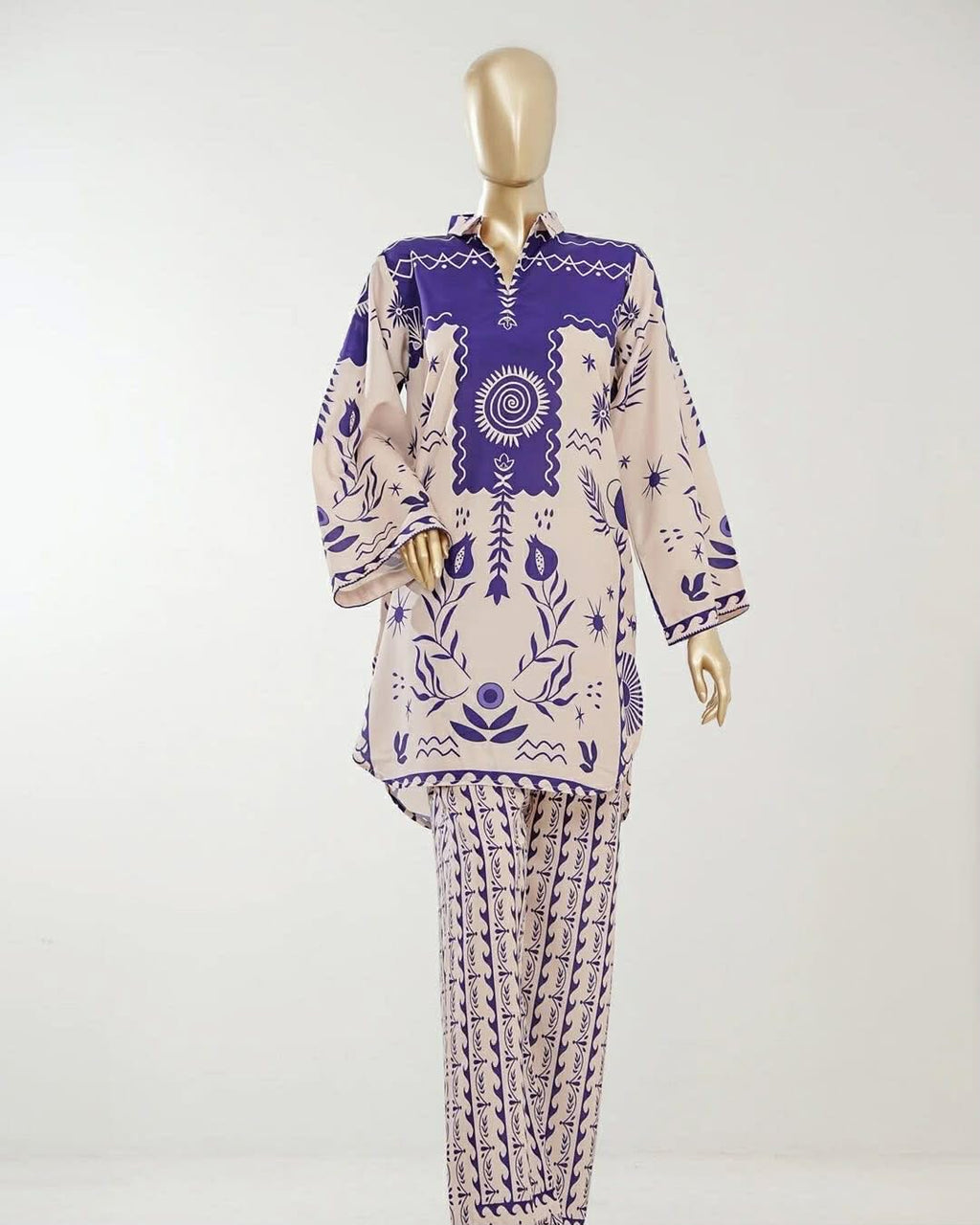 Printed Lawn stitched Suit by Amna Khatija