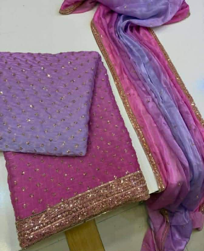 3 Piece unstitched Cut Dana Suits
