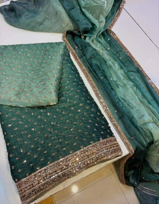 3 Piece unstitched Cut Dana Suits