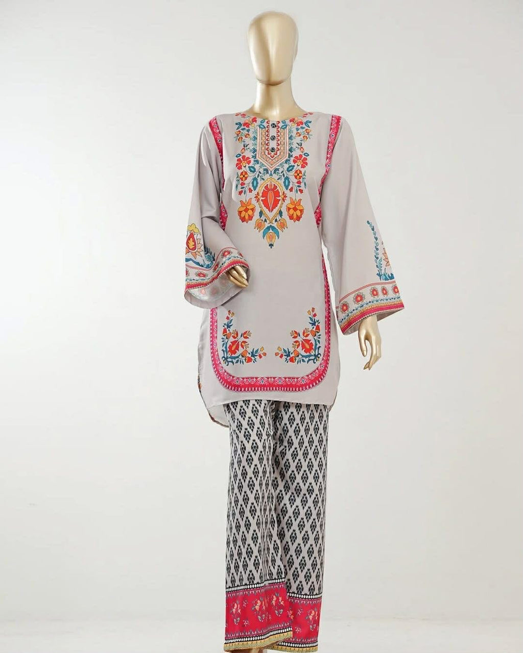 Printed Lawn stitched Suit by Amna Khatija