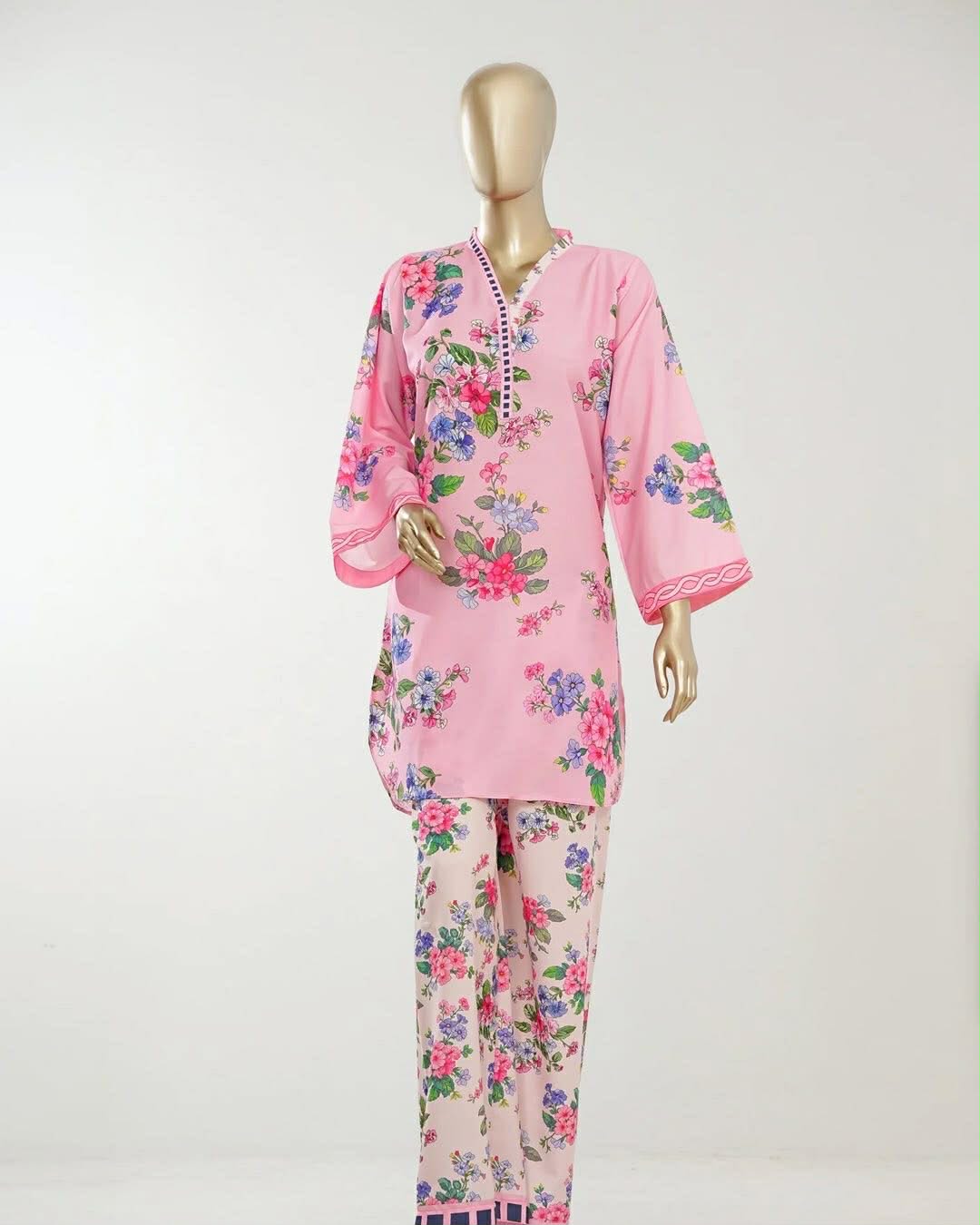 Printed Lawn stitched Suit by Amna Khatija