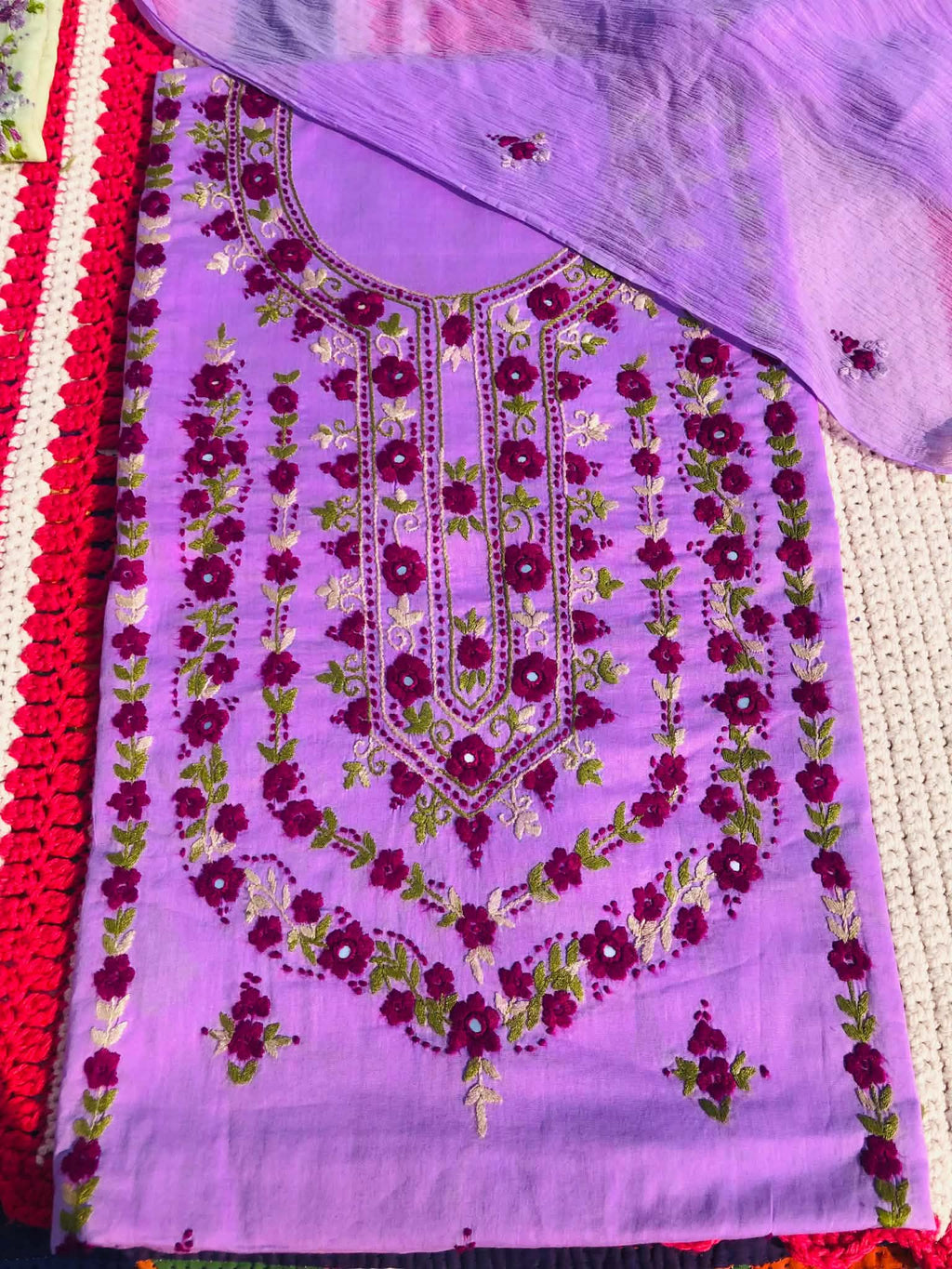 Gull Ahmed Lawn Multani Karhai With Shifoon Dubata