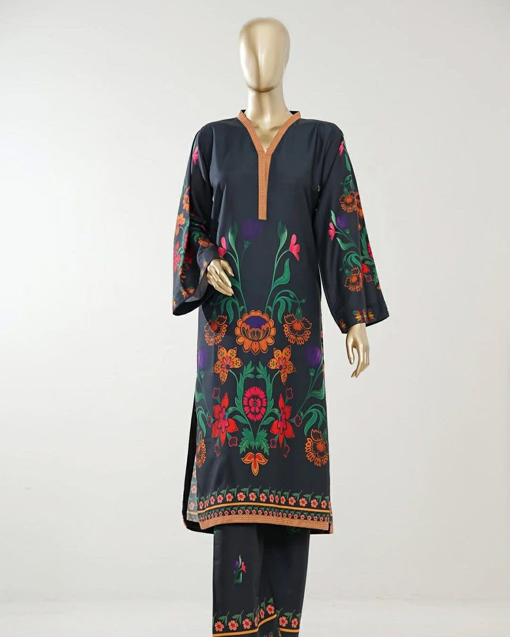 Printed Lawn stitched Suit by Amna Khatija