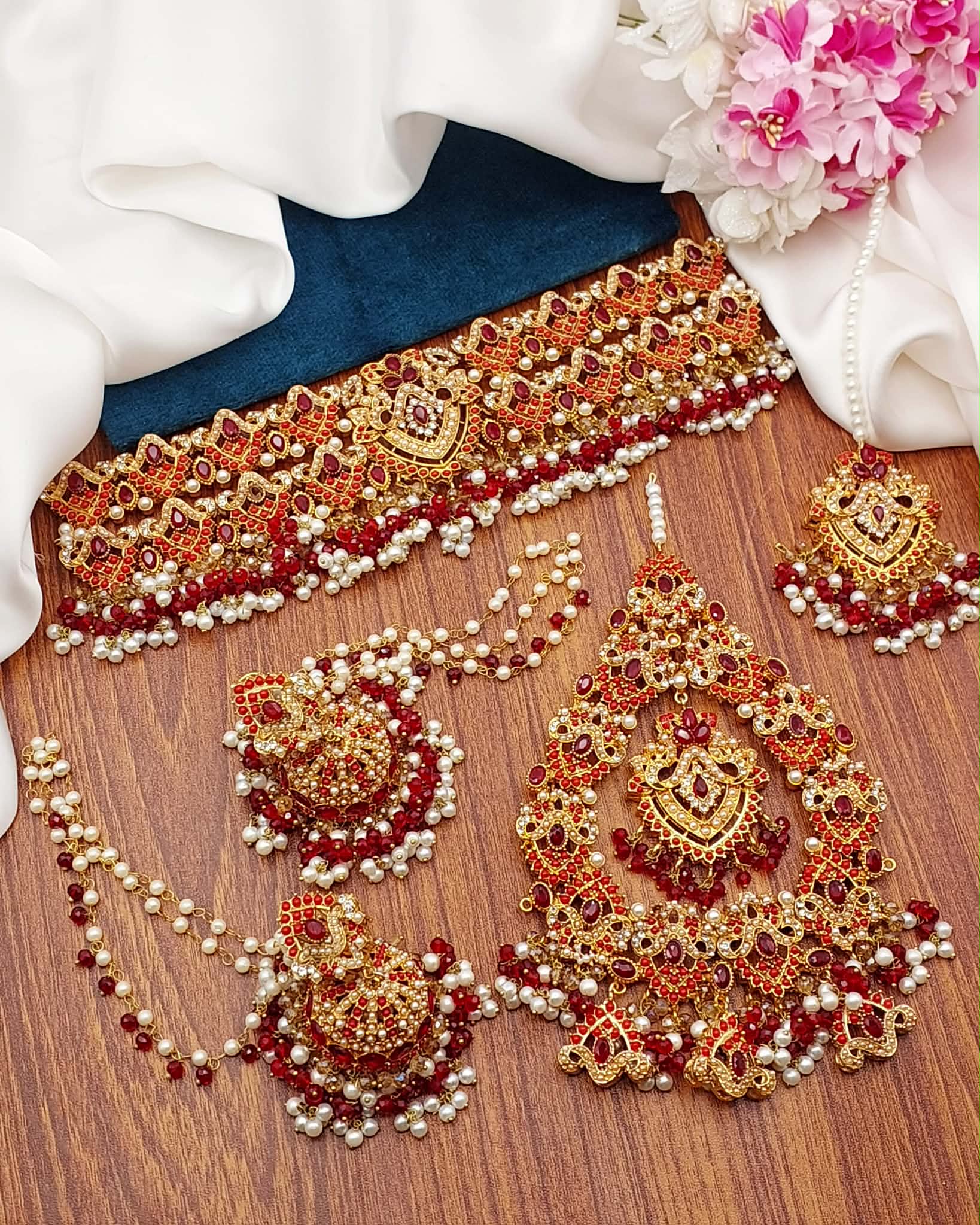 Premium Quality Zarkoon stone Bridal set