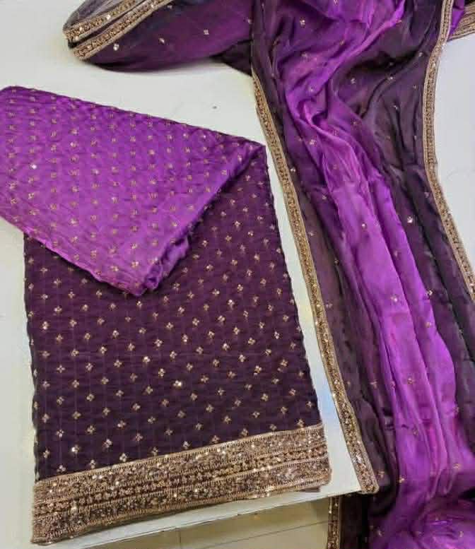 3 Piece unstitched Cut Dana Suits