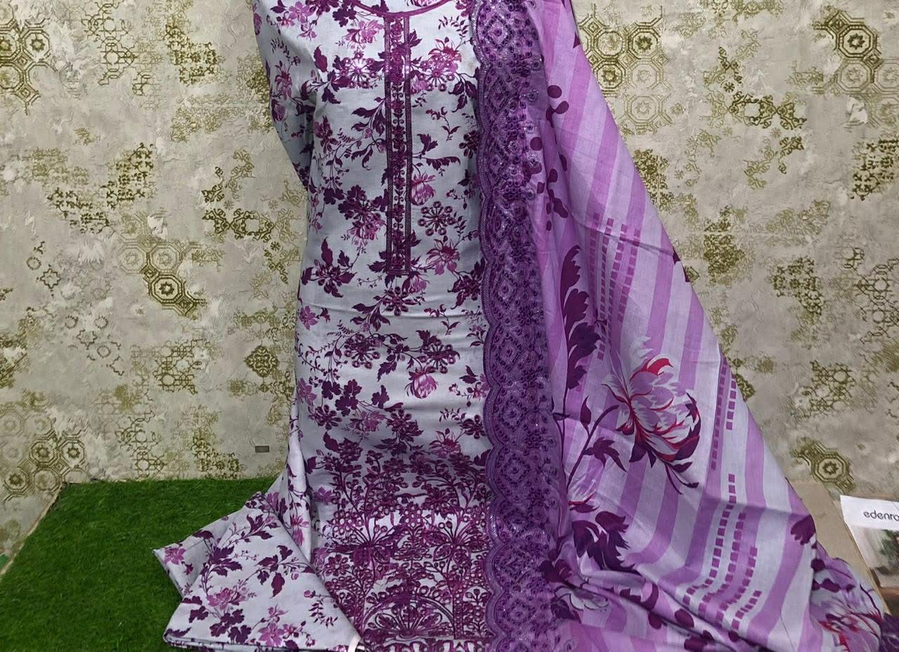 kastoori imbrided lawn suits